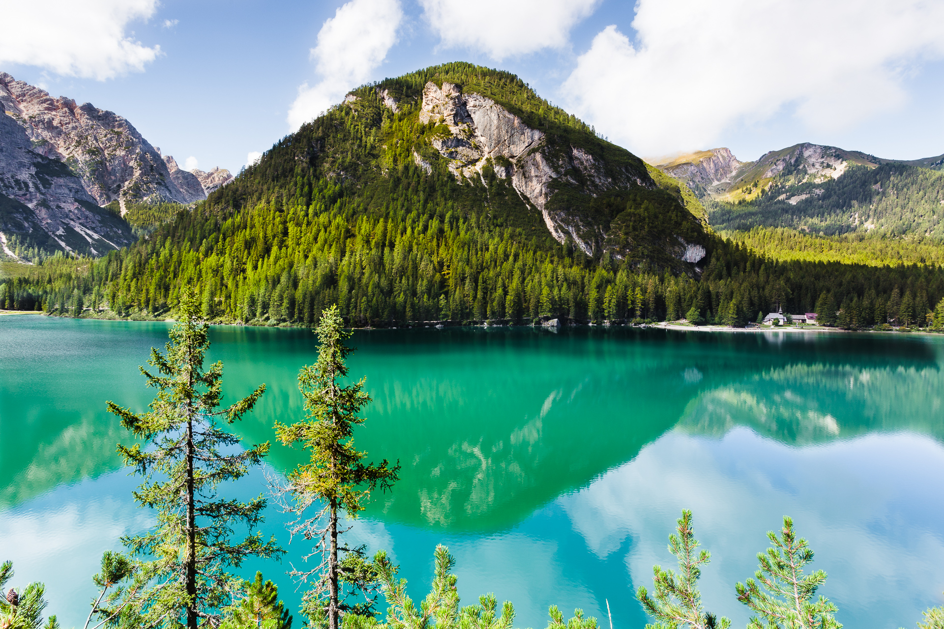 Lago di Braies, Dolomity, Taliansko